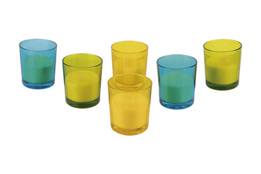 Cofan – Pack 6 Velas Aromáticas de Citronela en Vaso de Colores | 30 h de Protección Natural
